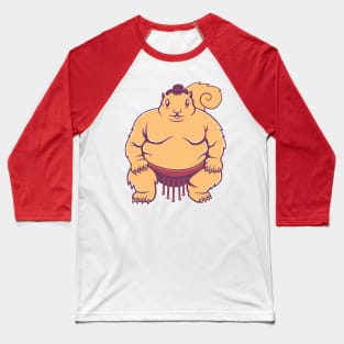 Sumo Squirrel Baseball T-Shirt